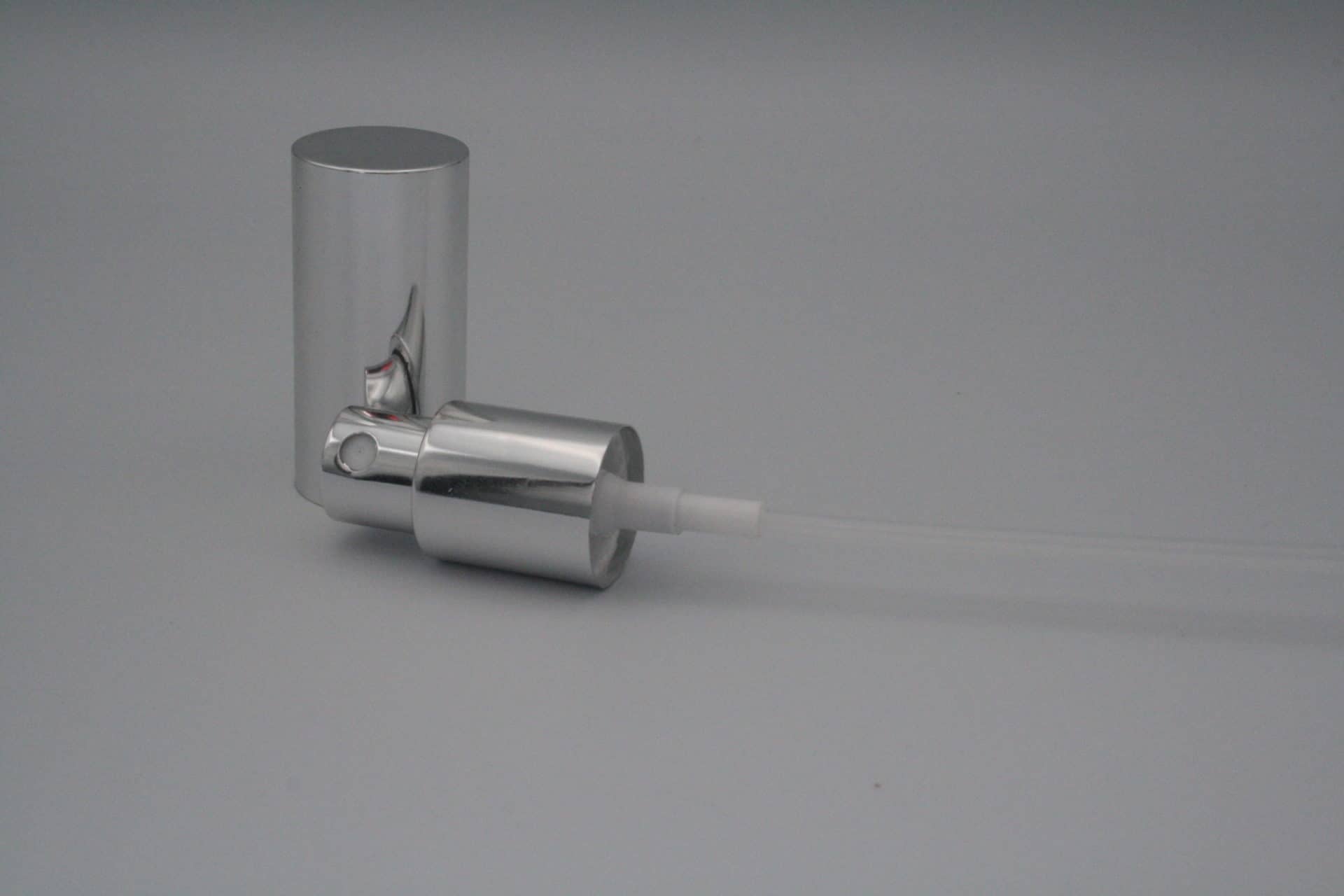 Zerstäuberpumpe silber für Flaschen bis 100ml (DN18 Gewinde)