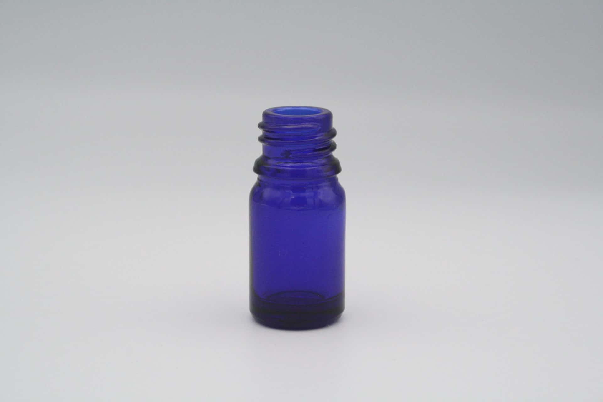 Blauglasflasche 5ml stehend 1 Stück