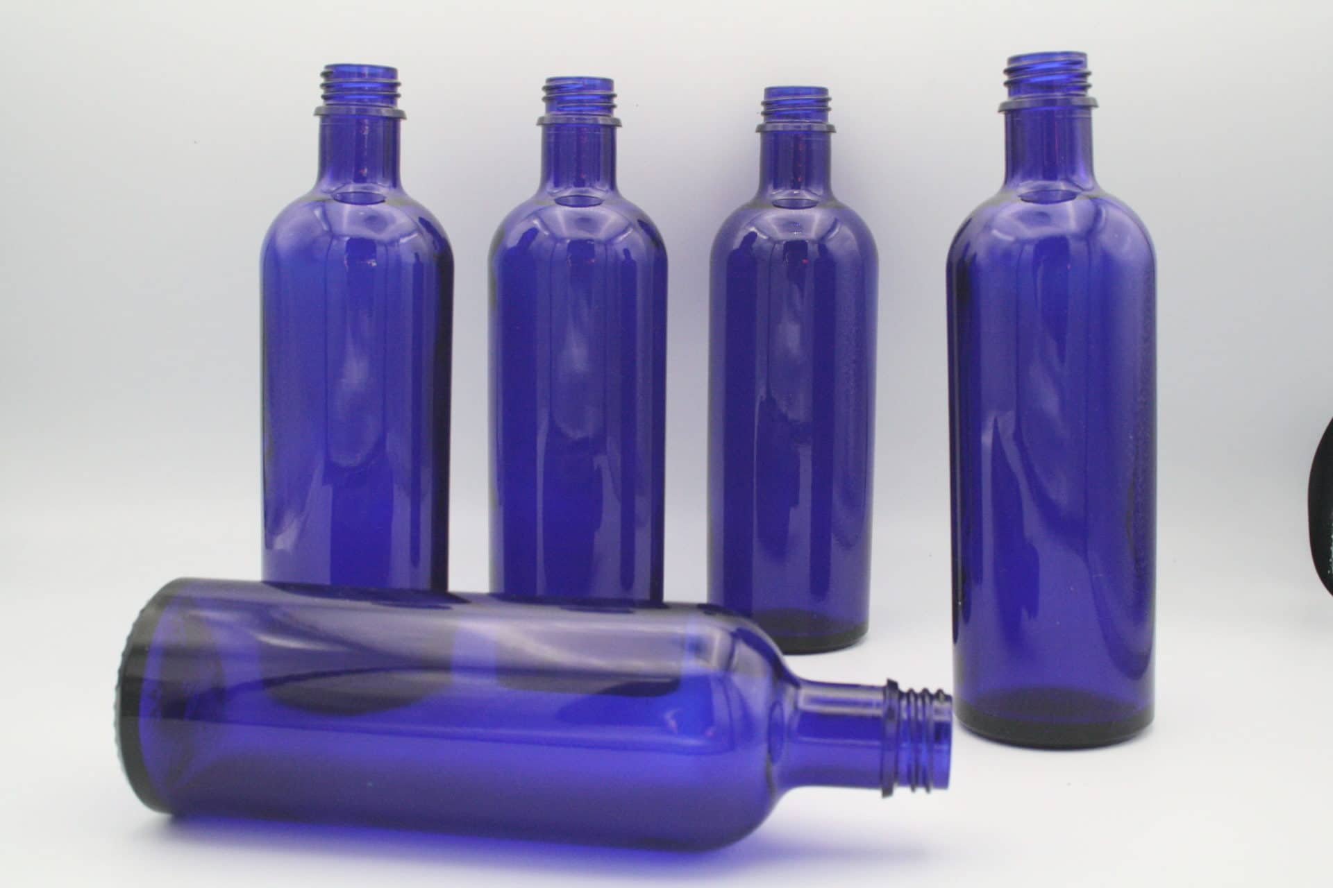 Blauglasflasche 200ml 5 Stück
