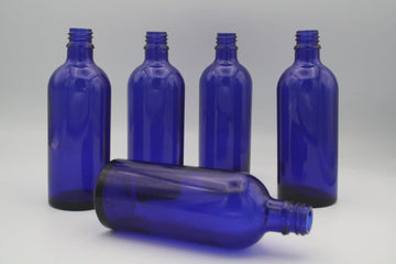 Blauglasflasche 100 ml (DN18) - von ESSENCE - PUR | naturrein & hochwertig