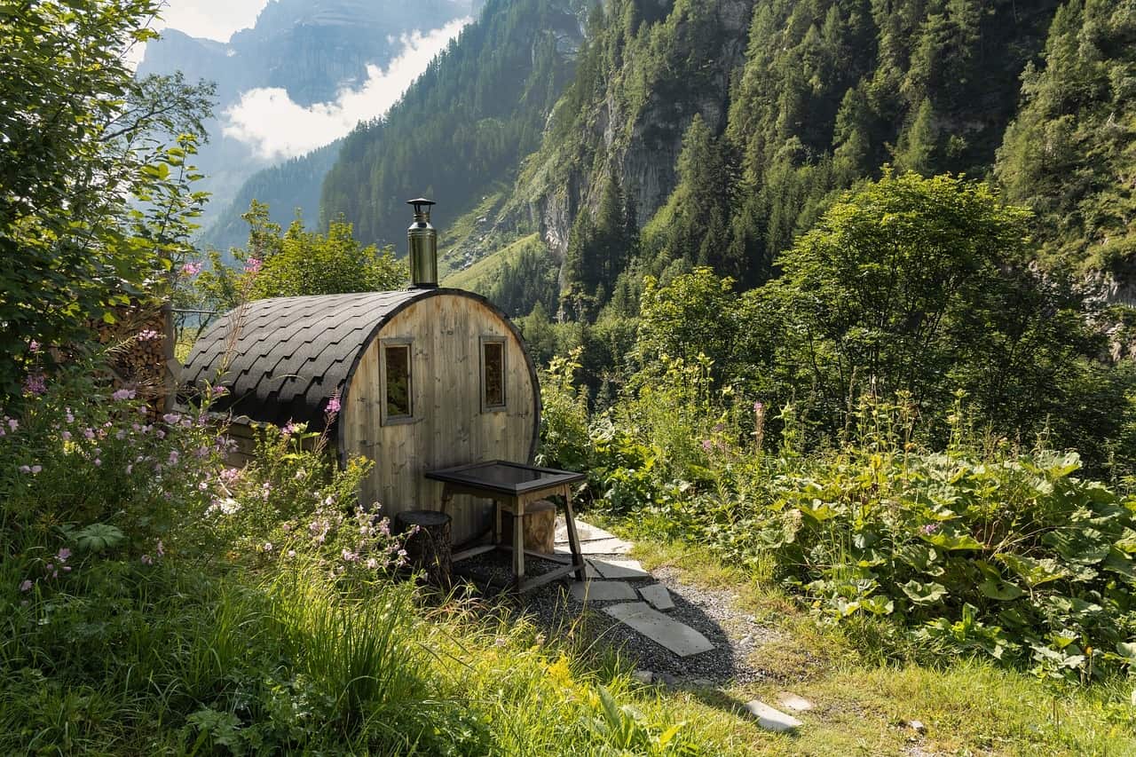 Wie eine Bergsauna wirkt Sauna Duftmischung (ätherisches Öl)