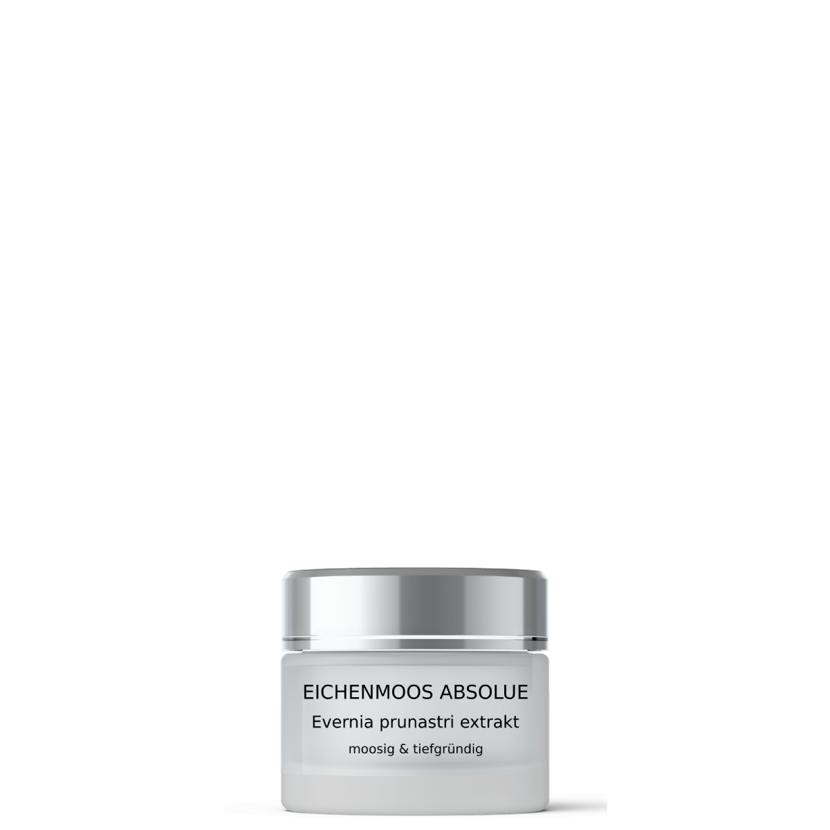 Eichenmoos Absolue Premium (Evernia prunastri) im Frosted Glas – hochwertiges Eichenmoos Absolue für Naturparfümerie und Chypre-Düfte
