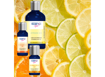 Zitruszauber Set - Ätherische Bio - Zitrusöle in 3 Größen - von ESSENCE - PUR | naturrein & hochwertig